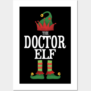 Doctor Elf Matching Family Group Christmas Party Pajamas Posters and Art